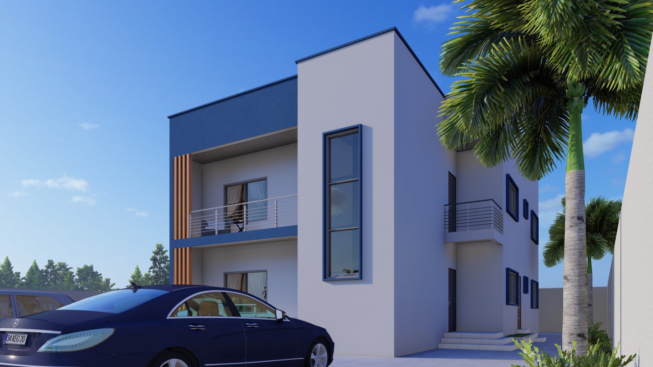 Bungalow site isometric render — Asabuild