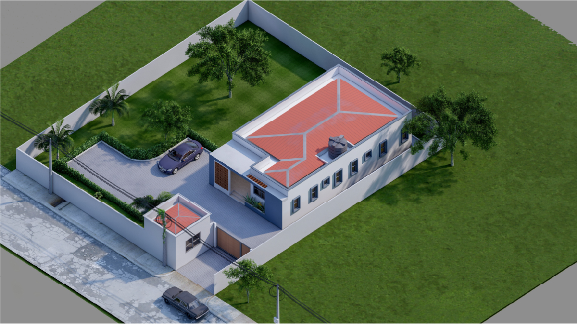 Asabuild project — residential front elevation